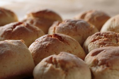 Fresh homemade pastry close-up on the table