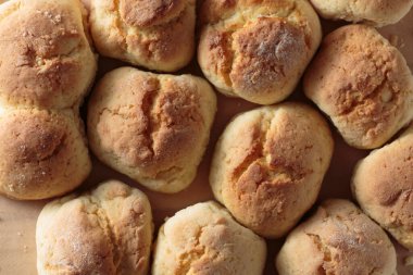 Fresh homemade pastry close-up on the table