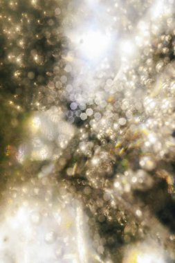 Soyut ışıltılı klasik ışıklar arka planda ve bokeh. odaklanmamış