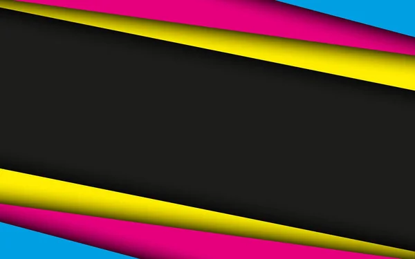 Σύγχρονο Υλικό Φόντο Επικαλυπτόμενα Στρώματα Χρώματα Cmyk Πρότυπο Για Την — Διανυσματικό Αρχείο