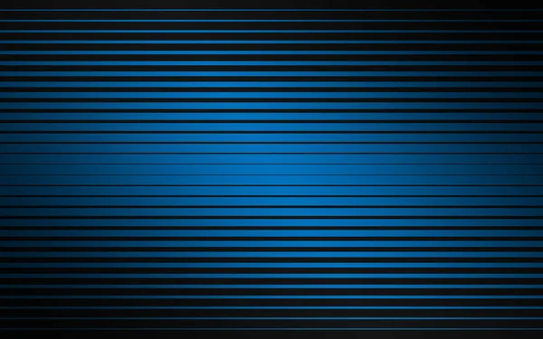 Dunkelschwarze Und Blaue Horizontale Linien Abstrakter Vektorhintergrund Technologiekonzept — Stockvektor