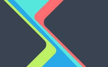 Pastel renklerde üçgen şekilli üçgen geometrik vektör arkaplanı. İşiniz için modern tasarım şablonu