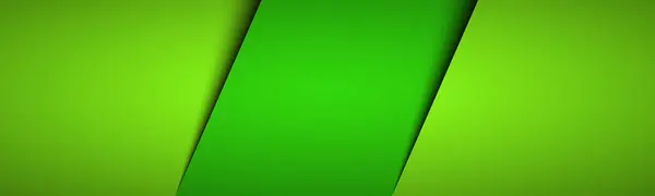 Neonowy Zielony Nowoczesny Materiał Nagłówek Nakładane Kartki Papieru Szablon Korporacyjny — Wektor stockowy