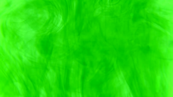 Textura Verde Líquido Verde Recipiente Com Água Pintar Água Líquidos — Vídeo de Stock