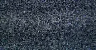 Video hatası. Analog televizyonun soyut sesi. Dijital arıza. Görüntü sinyalinde piksel gürültüsü ve gürültü var. Siyah-beyaz gri arka plan. Retro tv.