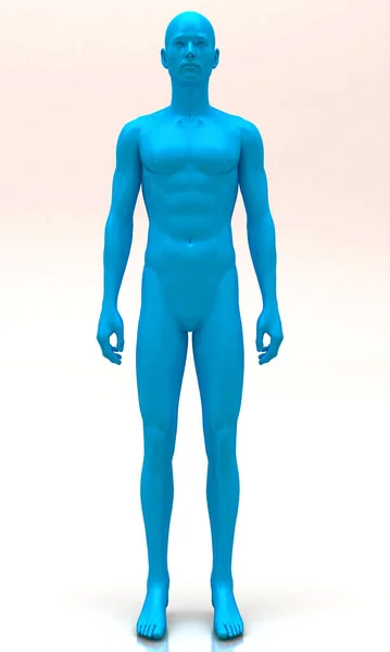 Representación Una Figura Azul —  Fotos de Stock
