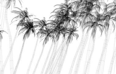 Üç boyutlu palmiye ağacı oluşturma