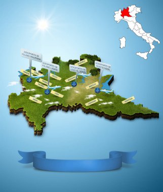 Lombardy, İtalya Haritası
