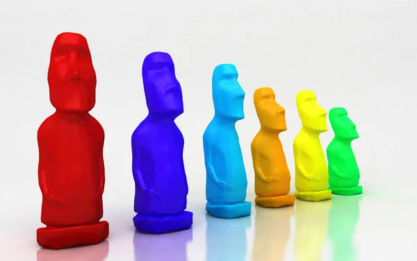 Bir Grup Renkli Cam Oyuncaklar Oluşturma — Stok fotoğraf