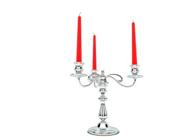 Çubukta yanan mum çubuğu 