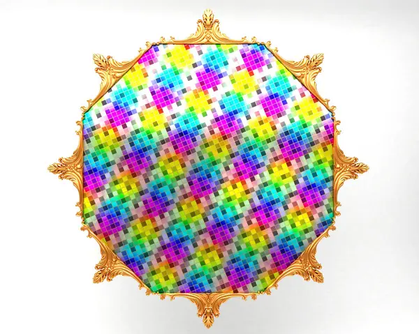Randament Mozaic Colorat Curcubeu — Fotografie, imagine de stoc