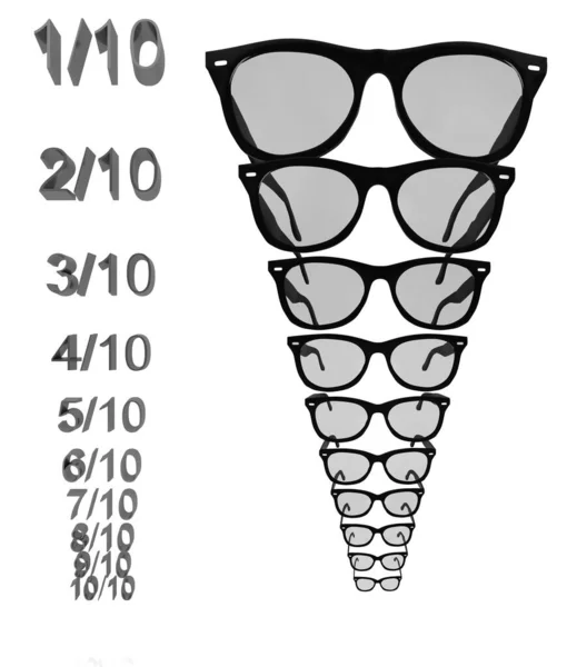 Okulary Przeciwsłoneczne Szklanki Ramy — Zdjęcie stockowe