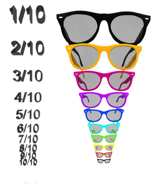 Sada Slunečních Brýlí Léto — Stock fotografie
