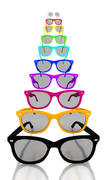 Óculos Com Festa Colorida — Fotografia de Stock
