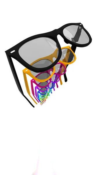 Renkli Gözlüklü — Stok fotoğraf