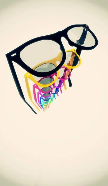 メガネと視力 3Dイラスト — ストック写真