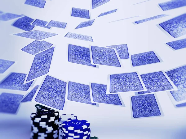 Cartões Jogo Com Jogos Azar Cassino — Fotografia de Stock