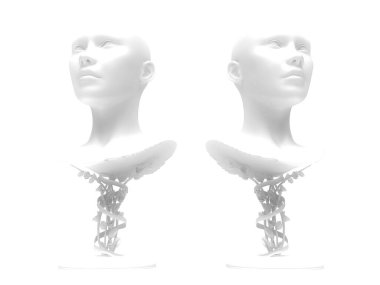 Manken kafasının 3 boyutlu resmi