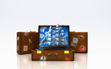 gemiyle seyahat ve tatil kavramı