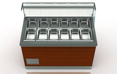 Dondurma kutusu. Dondurma. 3d oluşturma