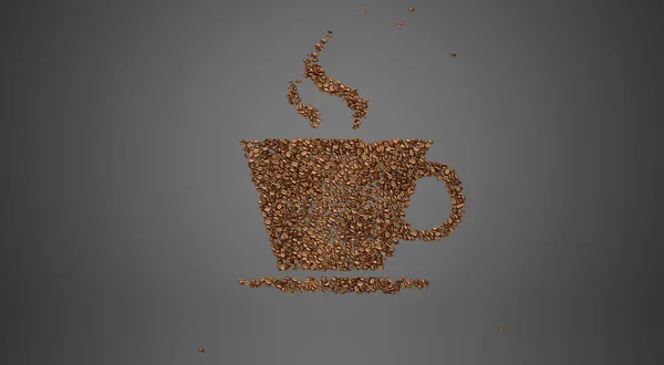 Šálek Kávy Bílým Pozadím — Stock fotografie