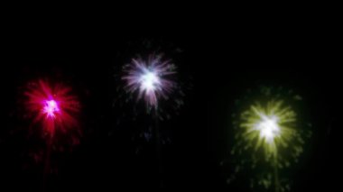 Bokeh ışığıyla soyut renkli animasyon