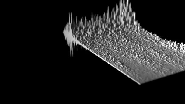 Grafické Ztvárnění Zvukového Spektra Zvukové Vlny — Stock video