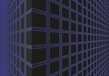 Geometrik desenli siyah arkaplan 3B