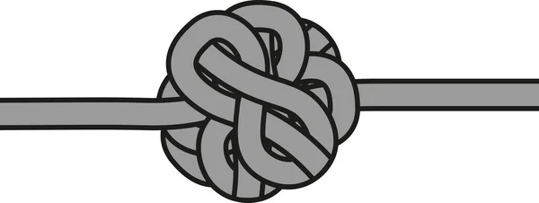 Isolated Gordian Knot Vector Illustration — Image vectorielle