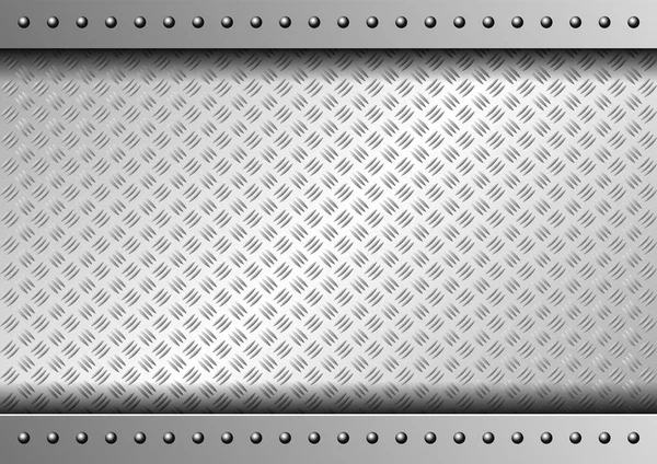 Diamantplatte Textur Metallischer Hintergrund — Stockvektor