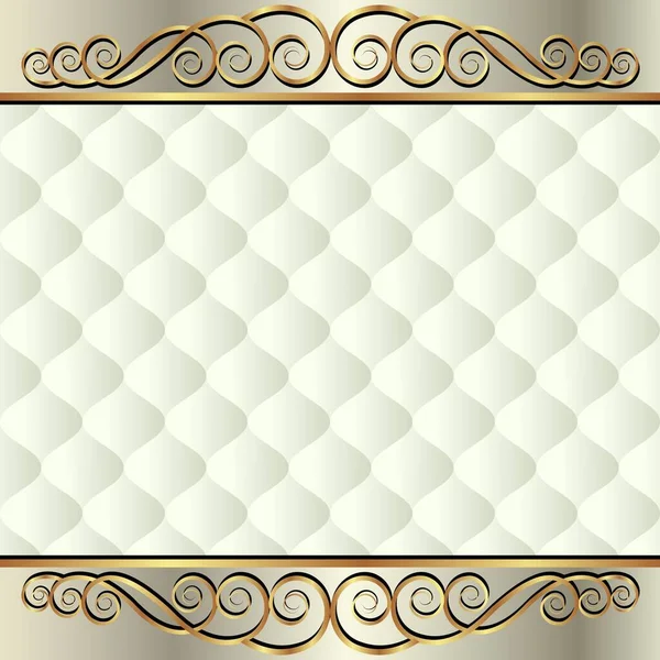 Dekorativer Hintergrund Mit Goldenem Ornament — Stockvektor
