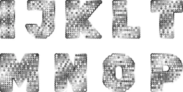 Font Form Dots — Image vectorielle