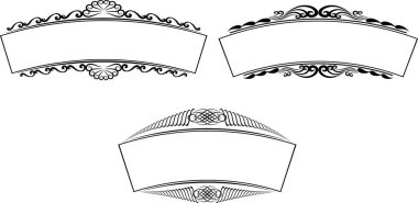 bir dizi kemerli uzun çerçeve