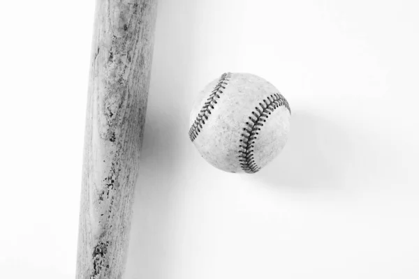 有质感背景的老式复古棒球 — 图库照片