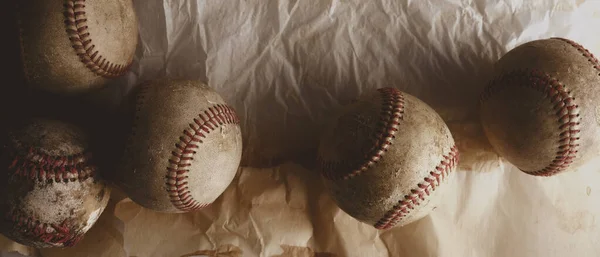 Beyzbol Toplarının Yakın Görüntüsü — Stok fotoğraf