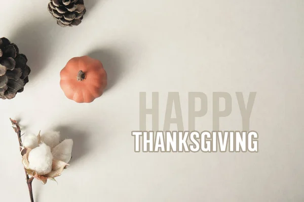 Glad Thanksgiving Dag Konceptuell Bild Med Retro Stil Hälsning — Stockfoto