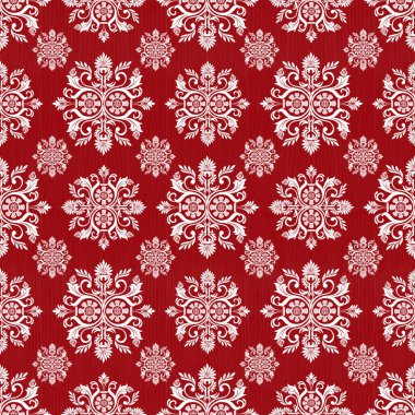 Klasik Damask Kusursuz Şablon Klasik Şık Şatafatlı Şam Şatosu Şık Tasarım Şık Tasarım Süslemesi