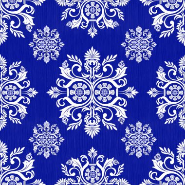 Klasik Damask Kusursuz Şablon Klasik Şık Şatafatlı Şam Şatosu Şık Tasarım Şık Tasarım Süslemesi