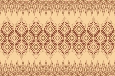 Etnik soyut Amerikan Yerlisi modeli. Kabile, halk ve Navajo tarzında kusursuz bir düzen. Aztek geometrik sanat süsü Halı, duvar kağıdı, giysi, ambalaj, kumaş, kapak, tekstil tasarımı