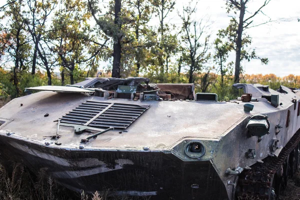 Háború Ukrajnában Okt 2022 Battlefield Közelében Kherson Ukrajnában Miután Orosz — Stock Fotó