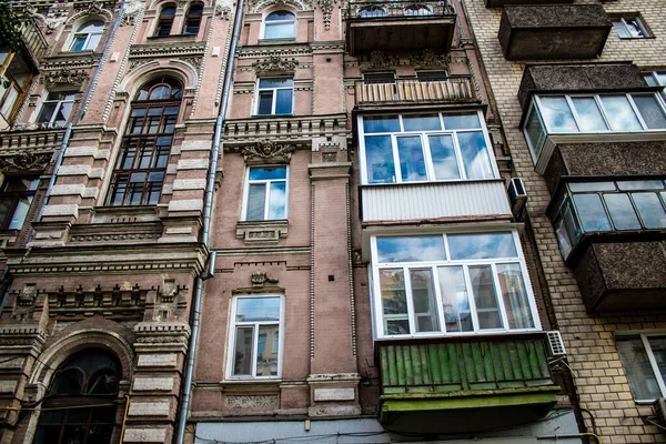 Városi Táj Építészet Város Kyiv Háború Alatt Oroszország Történelmi Modern — Stock Fotó