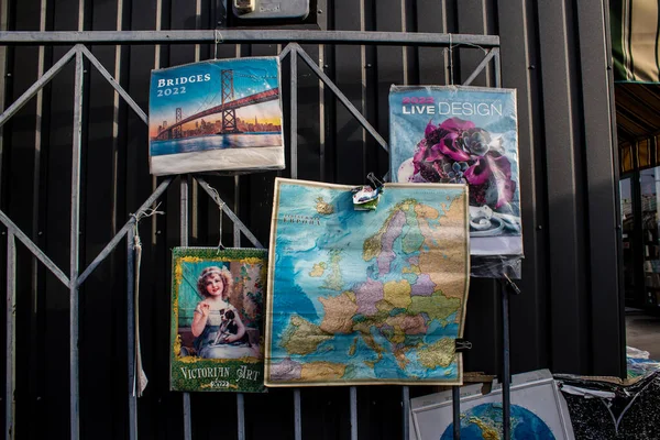 Rynek Książki Petrivka Znajduje Się Kijowie Ukraina Słynie Bogatej Oferty — Zdjęcie stockowe