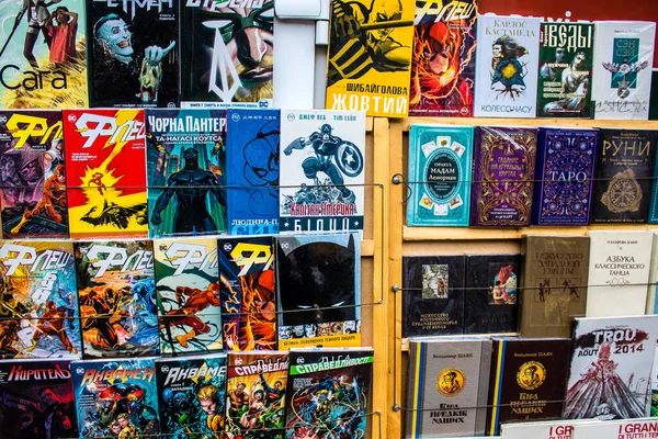 Kitabevi Petrivka Ukrayna Kyiv Bulunuyor Çok Çeşitli Kitaplarıyla Ünlüdür Kinci — Stok fotoğraf