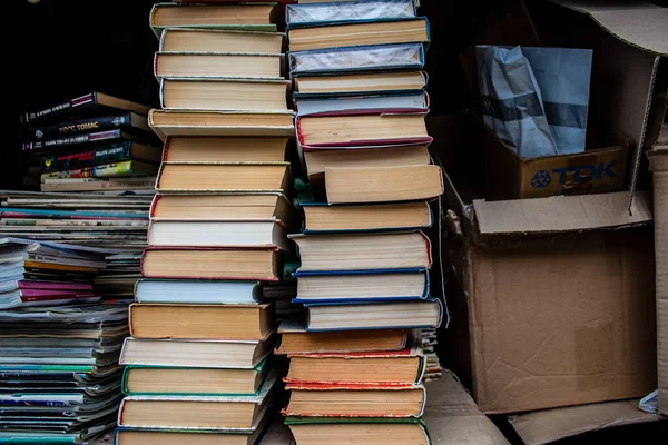 Mercado Libros Petrivka Situado Kiev Ucrania Famoso Por Gran Variedad —  Fotos de Stock
