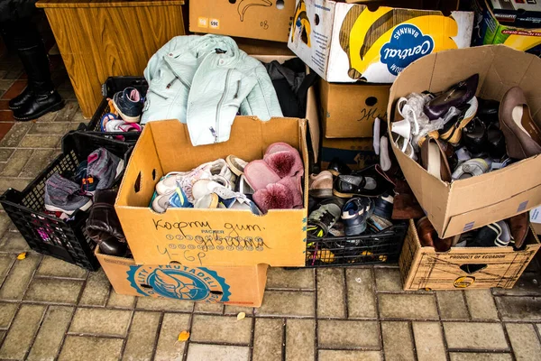 stock image Dnipro Caritas refugee center. Caritas Ukraine provides humanitarian aid and supports communities affected by the long-term impacts of the conflict beteween Ukraine and Russia, including emergency supplies, education and healthcare