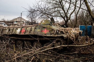 Ukrayna ordusu Ukrayna 'nın Donbass bölgesindeki Terny' de konuşlandı. Burası cephe hattı. Rus ordusu Ukrayna 'yı işgal etti.