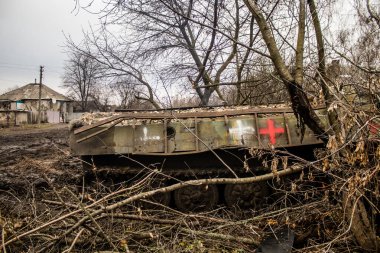 Ukrayna ordusu Ukrayna 'nın Donbass bölgesindeki Terny' de konuşlandı. Burası cephe hattı. Rus ordusu Ukrayna 'yı işgal etti.