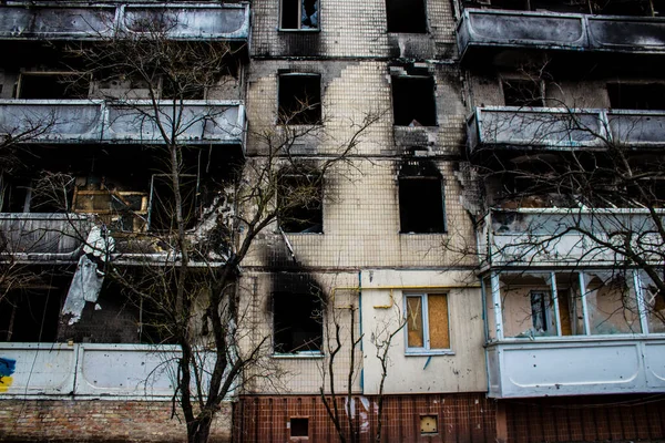 Irpin Egy Hősies Város Ukrajnában Található Közel Város Kyiv Legtöbb — Stock Fotó