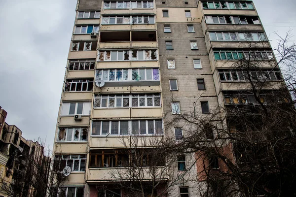 Irpin Hrdinské Město Ukrajině Nachází Vedle Města Kyjev Většina Budov — Stock fotografie