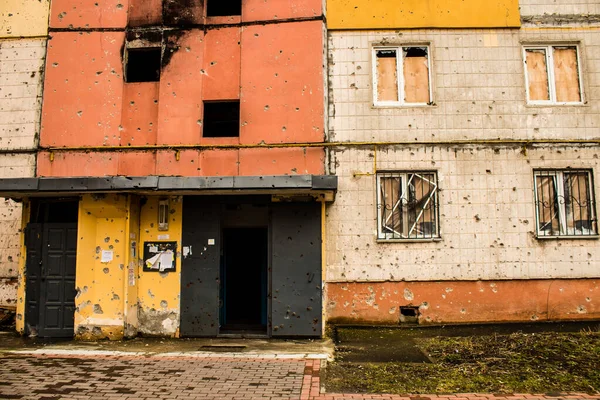 Irpin Είναι Μια Ηρωική Πόλη Στην Ουκρανία Που Βρίσκεται Δίπλα — Φωτογραφία Αρχείου